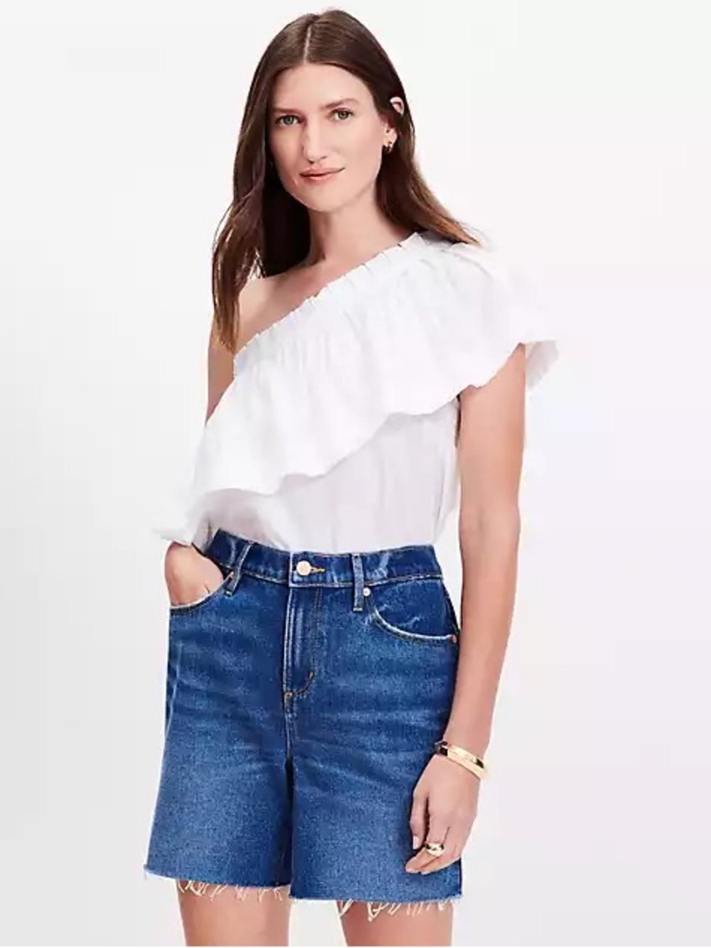 Loft One Shoulder Top Small